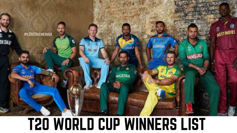 T20 World Cup Winners List All Time [2007 – 2022]