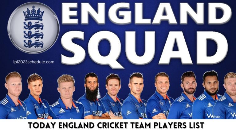 Today England Cricket Team Players List [2023] | World Cup Playing 11