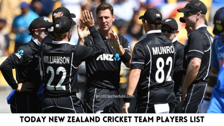 Today New Zealand Cricket Team Players List [2023] | New Zealand Team Playing 11